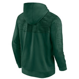 Fanatics Poly Fleece Green Milwaukee Bucks Hooded Sweatshirt- Back