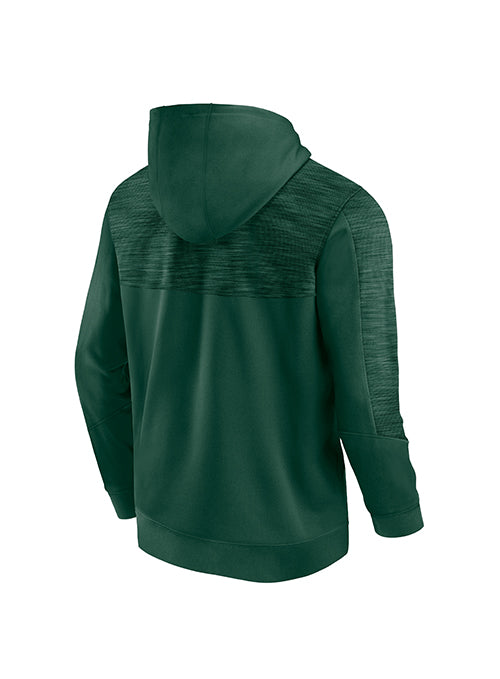 Fanatics Poly Fleece Green Milwaukee Bucks Hooded Sweatshirt- Back