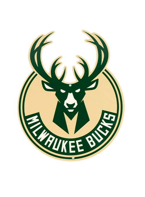 Authentic Street Signs 12" Steel Global Spirit Milwaukee Bucks Sign