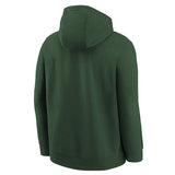 Toddler Nike Club Logo Green Milwaukee Bucks Hooded Sweatshirt - Back View