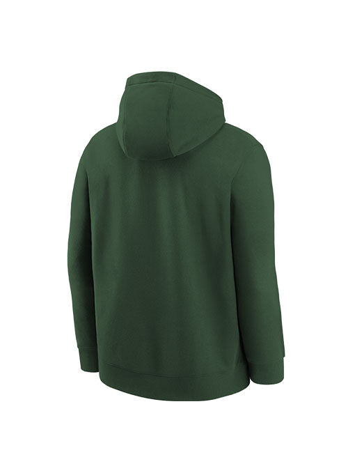 Toddler Nike Club Logo Green Milwaukee Bucks Hooded Sweatshirt - Back View