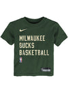 Toddler Nike Essential On-Court Practice Green Milwaukee Bucks T-Shirt-front