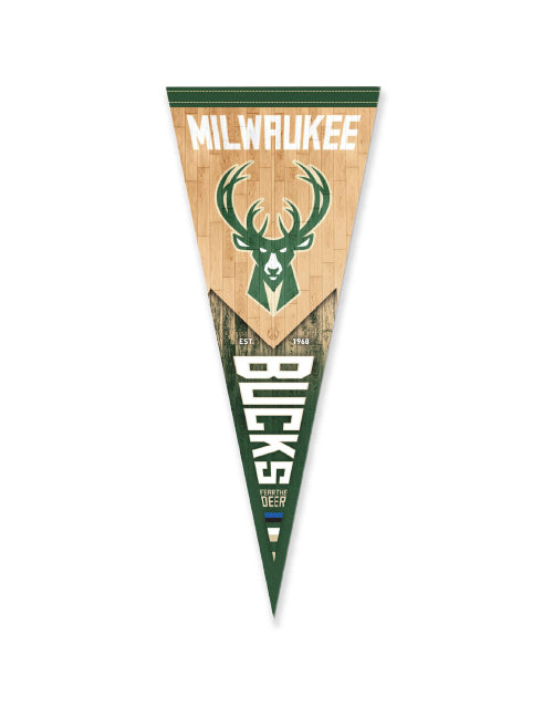 Rico Fear the Deer Milwaukee Bucks Vertical Pennant
