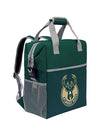 Logo Brands Green Milwaukee Bucks Cooler Backpack