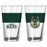 Logo Brand Icon 16oz Milwaukee Bucks Pint Glass
