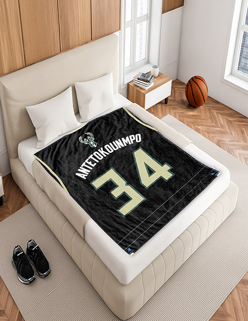 Sleep Squadron Giannis Antetokounmpo 60"x80" Raschel Blanket-display