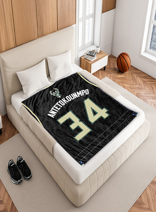 Sleep Squadron Giannis Antetokounmpo 60"x80" Raschel Blanket-display