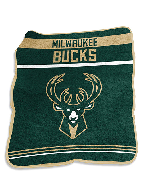 Logo Brands Gameday Raschel Green Milwaukee Bucks Throw Blanket