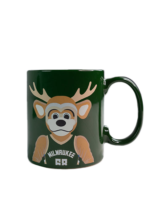 Uncanny Brands Global Bango Milwaukee Bucks Mug & Warmer- mug - bango