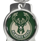 Aminco Global Logo Milwaukee Bucks Bottle Opener Keychain