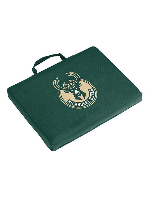 Logo Brand Global Milwaukee Bucks Bleacher Cushion in Green - Front View