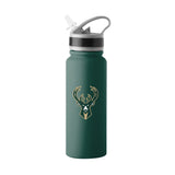 Logo Brand Flip Straw Icon Milwaukee Bucks Bottle