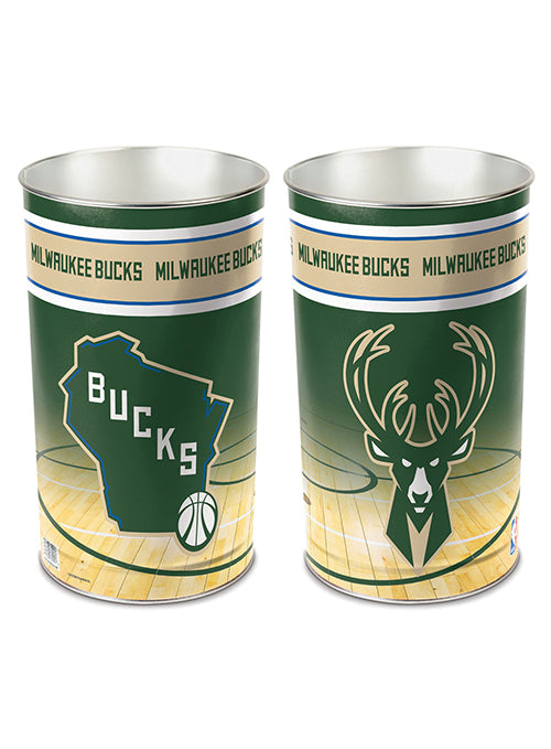 Wincraft State 15" Milwaukee Bucks Wastebasket