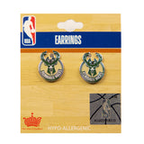 Aminco Post Global Milwaukee Bucks Stud Earrings