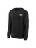 Youth Nike Essential Fade Milwaukee Bucks Long Sleeve T-Shirt in Black - Front View 
