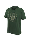 Youth Nike Courtside Max90 Green Milwaukee Bucks T-Shirt - Front View