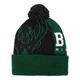 Youth Outerstuff Cuff Pom Street Milwaukee Bucks Knit Hat-back 