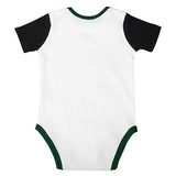 Newborn Girl's Love & Basketball Milwaukee Bucks 3 Piece Set - Onesie Back View