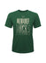 Youth Outerstuff Solar Flair Milwaukee Bucks T-Shirt in Green - Front View