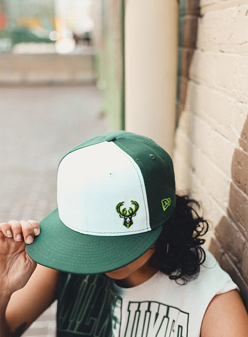 Bucks In Six New Era 9Fifty Lower Left Icon Milwaukee Bucks Snapback H