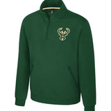 Stadium Essentials Halftime Milwaukee Bucks 1/2 Zip Sweatshirt-front