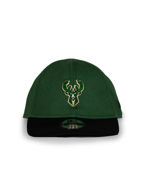 Infant New Era 9Twenty My First Milwaukee Bucks Adjustable Hat-front 