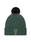 New Era Cuff Pom Solid Icon Milwaukee Bucks Knitted Hat