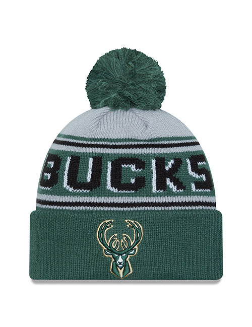 New Era Cuff Pm Wordmark Milwaukee Knit Hat - Front View