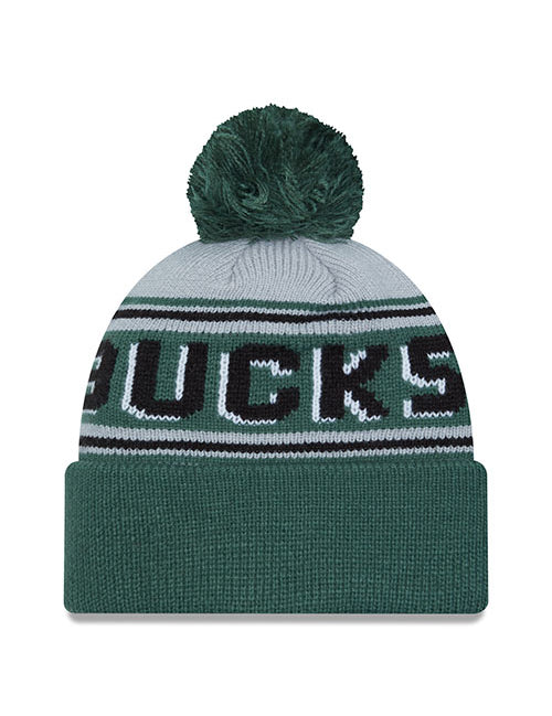 New Era Cuff Pm Wordmark Milwaukee Knit Hat - Back View