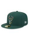 New Era Conference Patch 59Fifty Milwaukee Bucks Fitted Hat