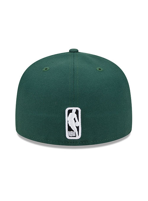 New Era Conference Patch 59Fifty Milwaukee Bucks Fitted Hat in Green - Back View