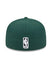 New Era Conference Patch 59Fifty Milwaukee Bucks Fitted Hat in Green - Back View