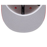 New Era Tonal Conference Patch 59Fifty Milwaukee Bucks Fitted Hat in Red - Underbill View