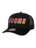Mitchell & Ness HWC '68 Pride Milwaukee Bucks Trucker Hat In Black & Multi-Color - Front View