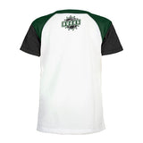 Youth Girls New Era Raglan Icon Milwaukee Bucks T-Shirt - Back View