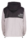 New Era Lift Pass Milwaukee Bucks 1/2 Zip Hooded Sweatshirt in Grey, Green, Gold and Black - Back View