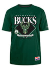 New Era Throwback Diamond Milwaukee Bucks T-Shirt