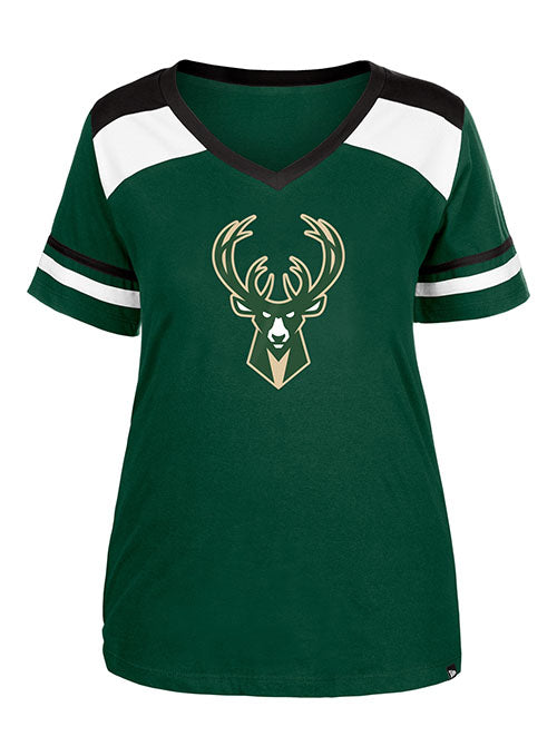 Front Back Milwaukee Bucks V Neck T Shirt