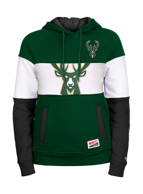 The Wild Collective Embossed State Logo Milwaukee Bucks Crewneck