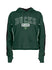 Women's New Era Puff Print Milwaukee Bucks Hooded Sweatshirt in Green - Front View