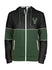 Women's New Era Primary Secondary Milwaukee Bucks Full Zip Hooded Sweatshirt in Green and Black - Front View