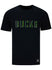 Bucks In Six 3D Milwaukee Bucks T-Shirt In Black - Front View