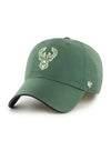 '47 Brand Clean Up Outburst Green Milwaukee Bucks Adjustable Hat- front