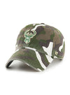 '47 Brand Clean Up Barrack Milwaukee Bucks Adjustable Hat- front 