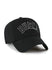 '47 Brand Clean Up Wordmark Black Milwaukee Bucks Adjustable Hat- angled right 