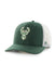 '47 Brand icon Milwaukee Bucks Adjustable Trucker Hat- front 
