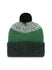'47 Brand Cuff Pom Dark Freeze Milwaukee Bucks Knit Hat-back 