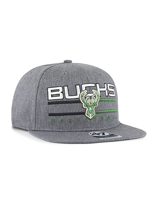 '47 Brand Captain Split Squad Milwaukee Bucks Snapback Hat-angled right 