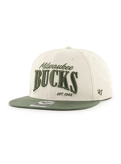 '47 Brand Captain Chandler Milwaukee Bucks Snapback Hat- angled left 