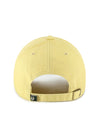 '47 Brand Clean Up Text Yellow Milwaukee Bucks Adjustable Hat- back 